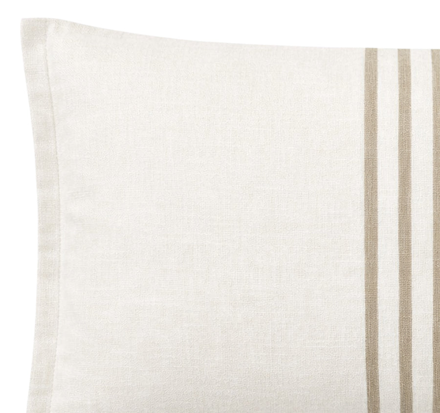 Linen Aura 30x50cm Filled Cushion White