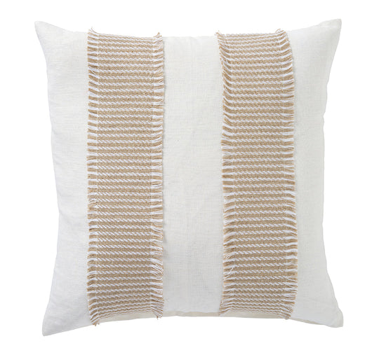 Linen Formentera Stripe 50x50cm Filled Cushion Sand