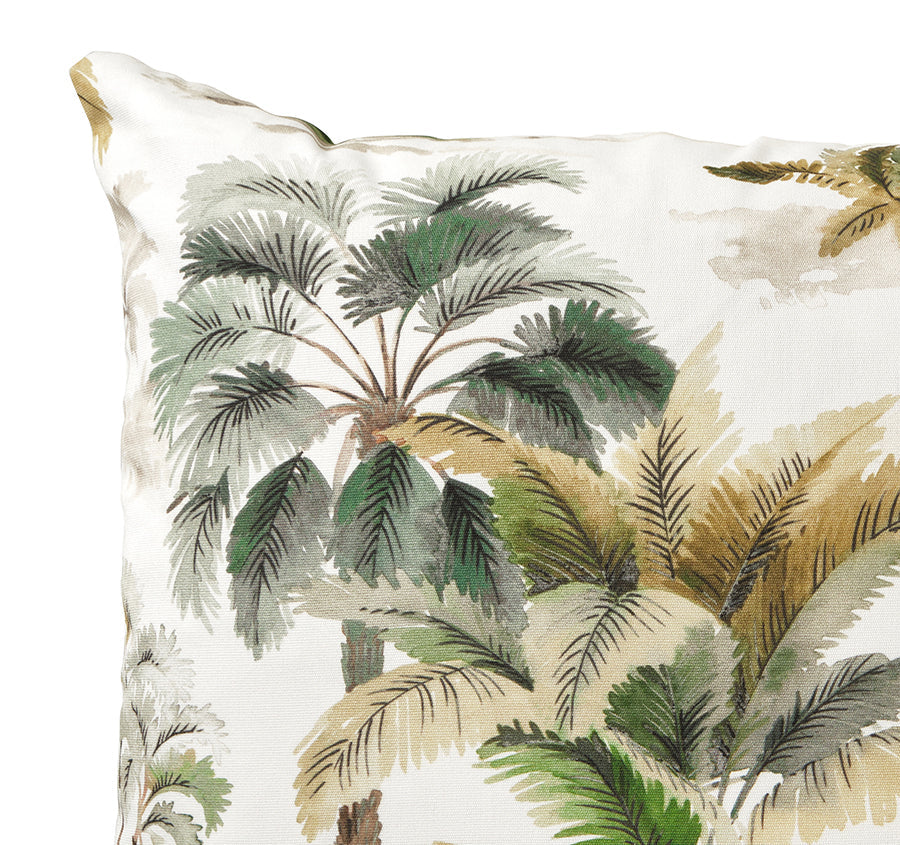 Outdoor Palm Mirage 50x50cm Filled Cushion Green