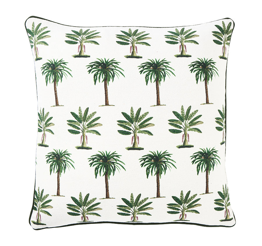 Palmy Raffles 50x50cm Filled Cushion Green