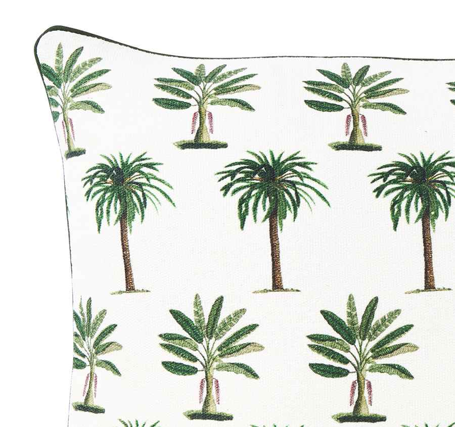 Palmy Raffles 50x50cm Filled Cushion Green