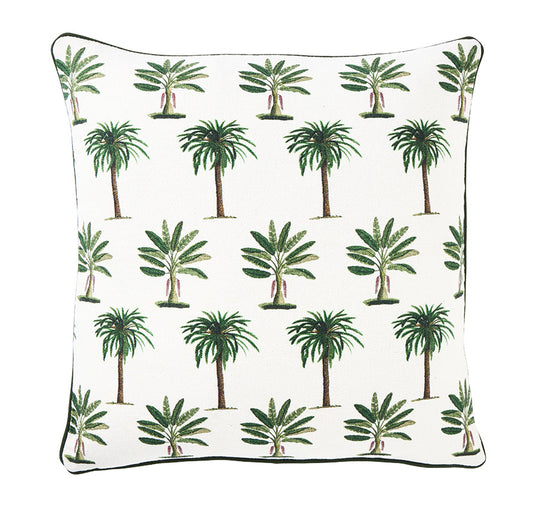 Palmy Raffles 50x50cm Filled Cushion Green