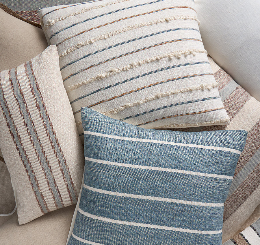 Portsea Stripe 30x50cm Filled Cushion