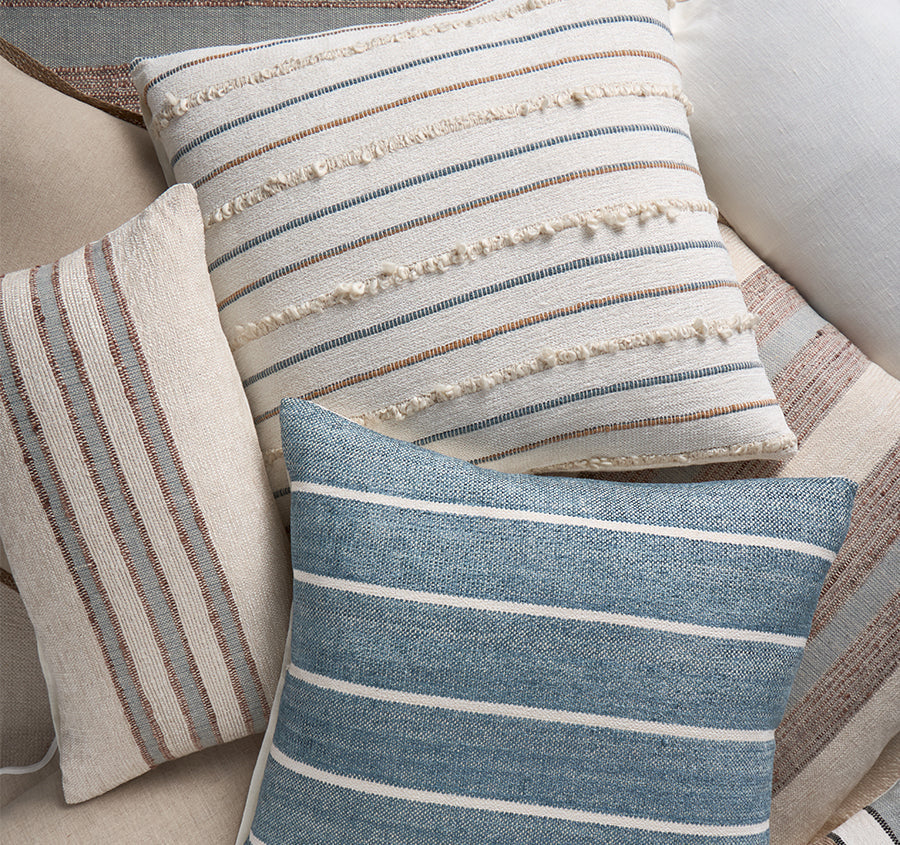 Riviera Mornington Stripe 50x50cm Filled Cushion