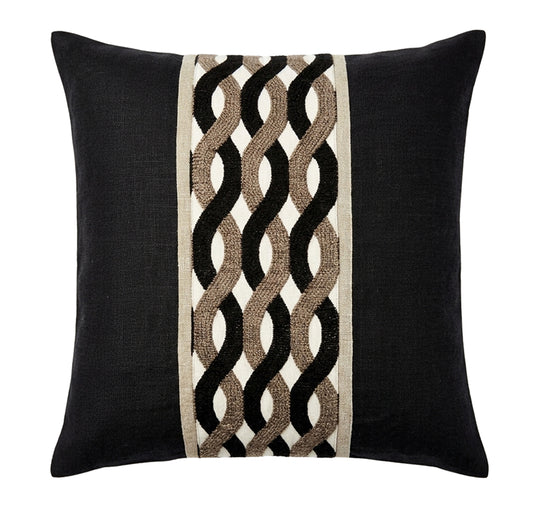 Royale Belmont 50x50cm Filled Cushion Black