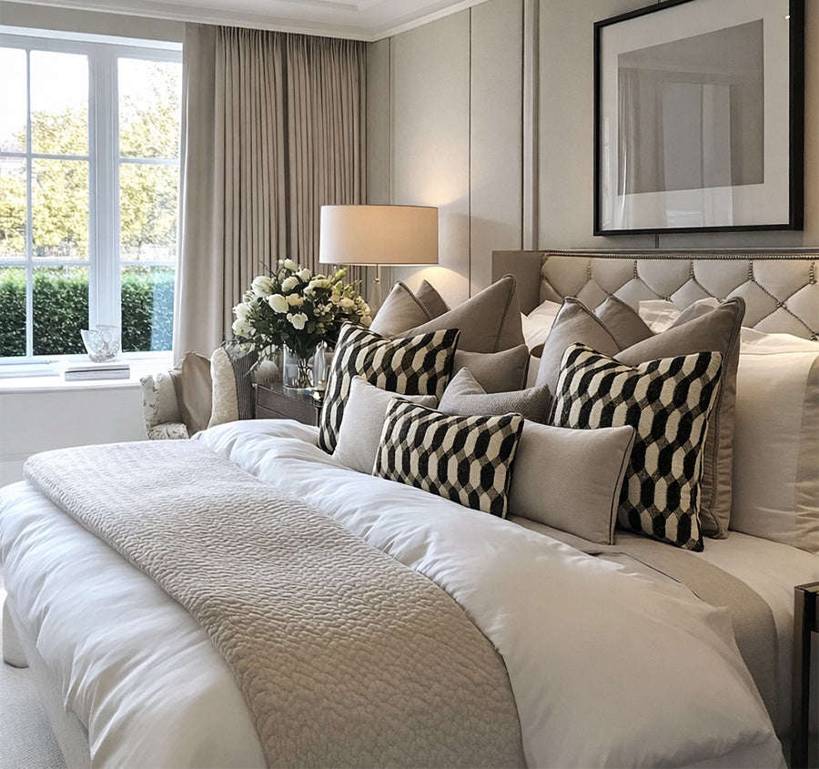 Royale Belmont Lattice 50x50cm Filled Cushion