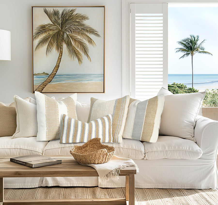 Sorrento 30x50cm Filled Cushion Sky Blue