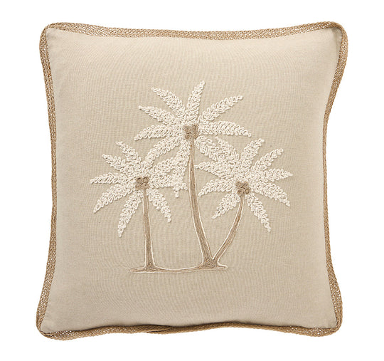 St Barths Palms 50x50cm Filled Cushion Sand