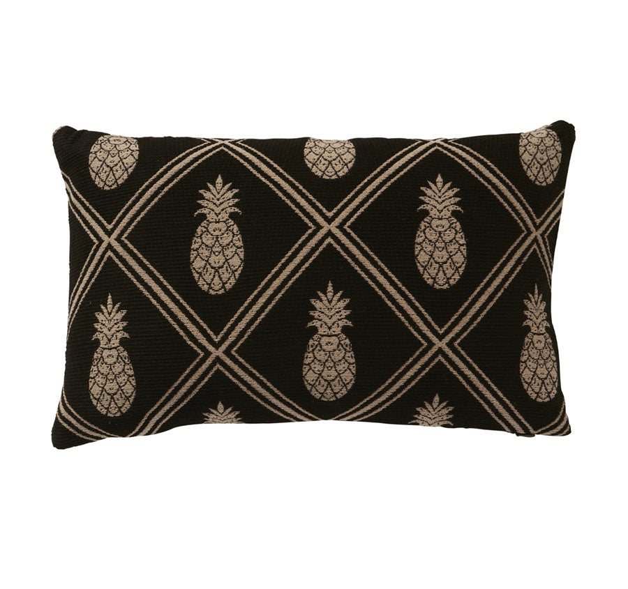 Anguilla Tropics 30x50cm Filled Cushion Black