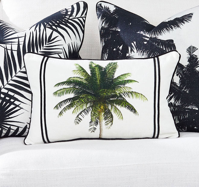 Bahama Palm 30x50cm Filled Cushion Green
