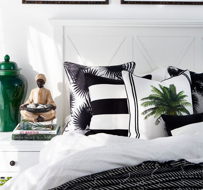 Bahama Palm 50x50cm Filled Cushion Green