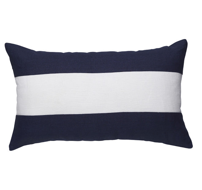 Big Stripe 30x50cm Filled Cushion Navy