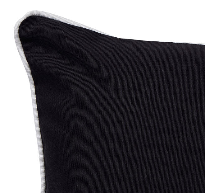 Canvas 60x60cm Filled Cushion Black