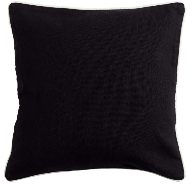 Canvas 60x60cm Filled Cushion Black