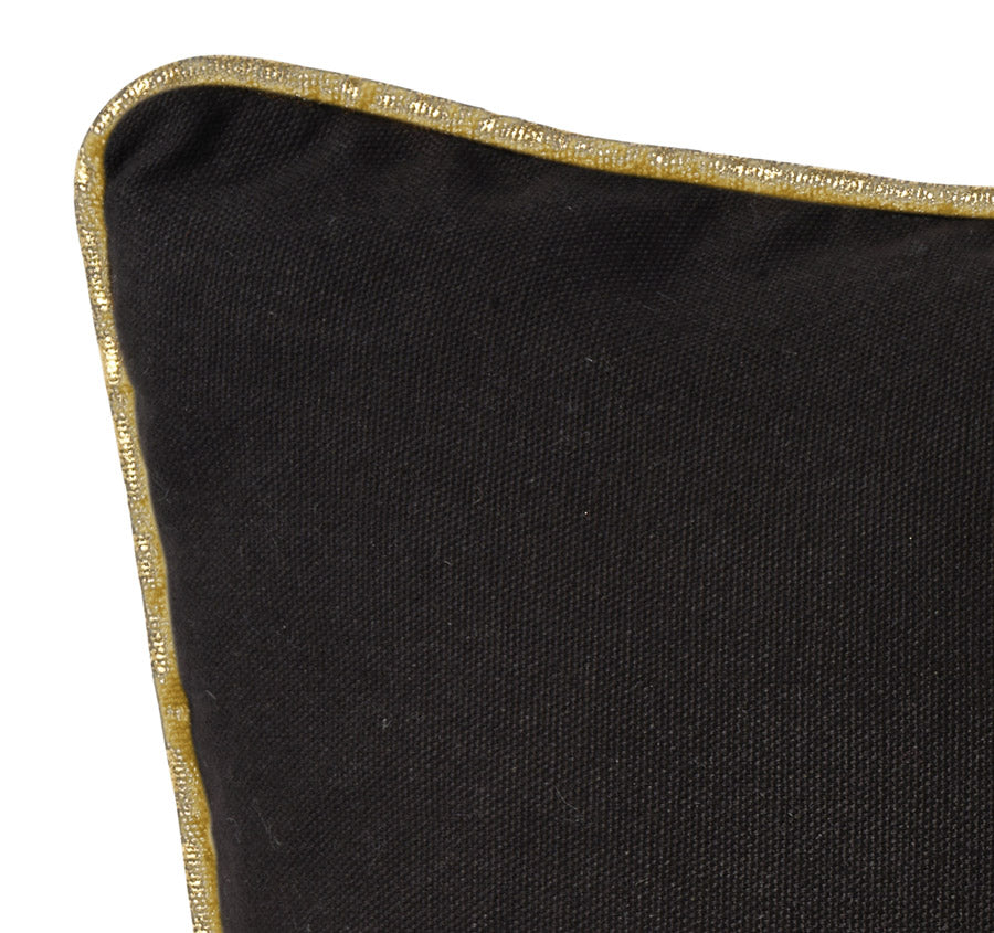 Country Polo 30x50cm Filled Cushion Black