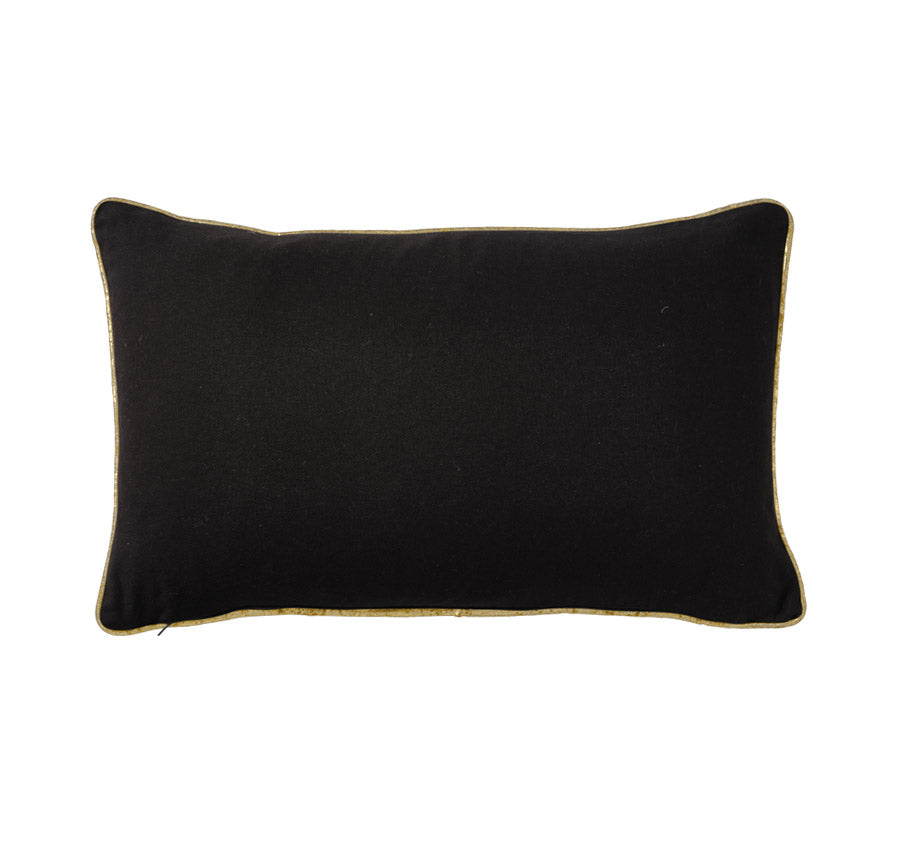 Country Polo 30x50cm Filled Cushion Black