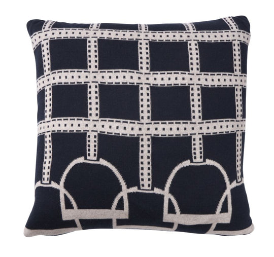 Equestrian Luxe 50x50cm Filled Cushion Navy