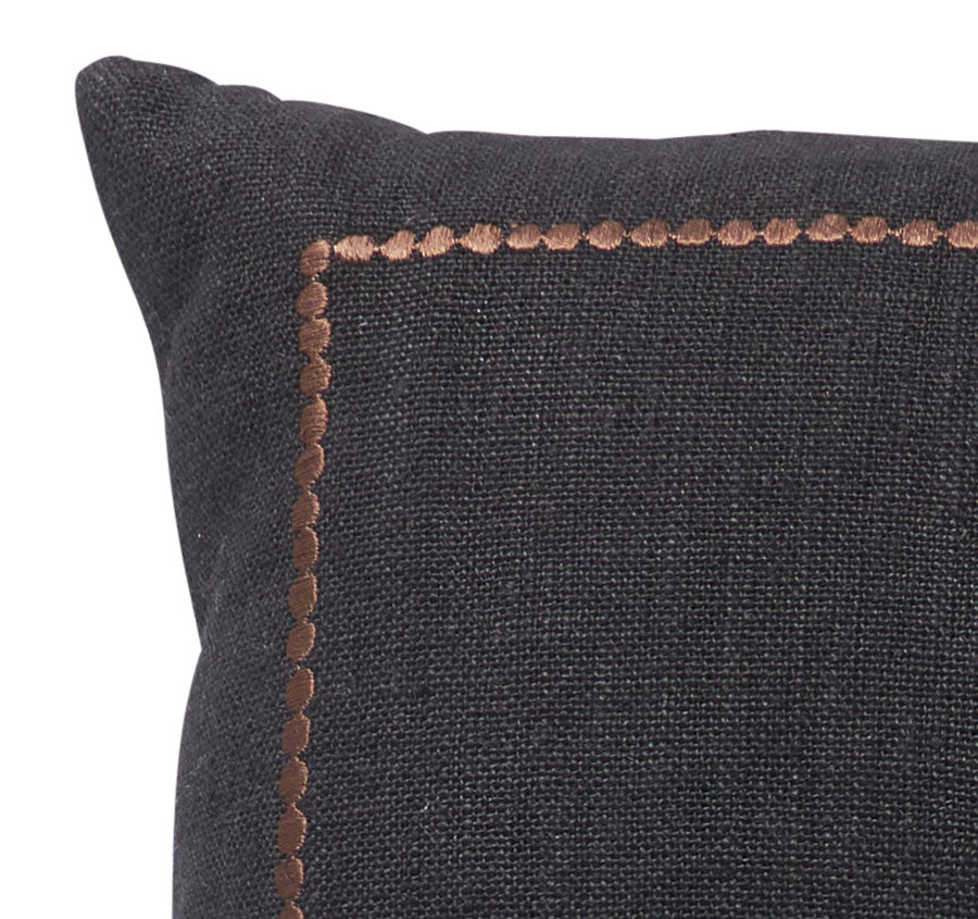 Equestrian Luxe Noir 50x50cm Cushion Black