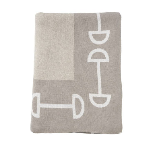 Equine Luxe 130x170cm Throw Rug Beige