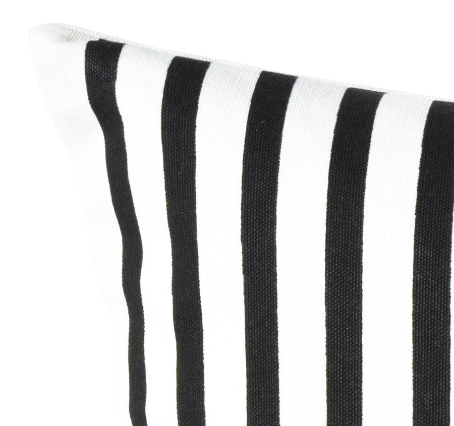 Equine Stripes 55x55cm Filled Cushion Black