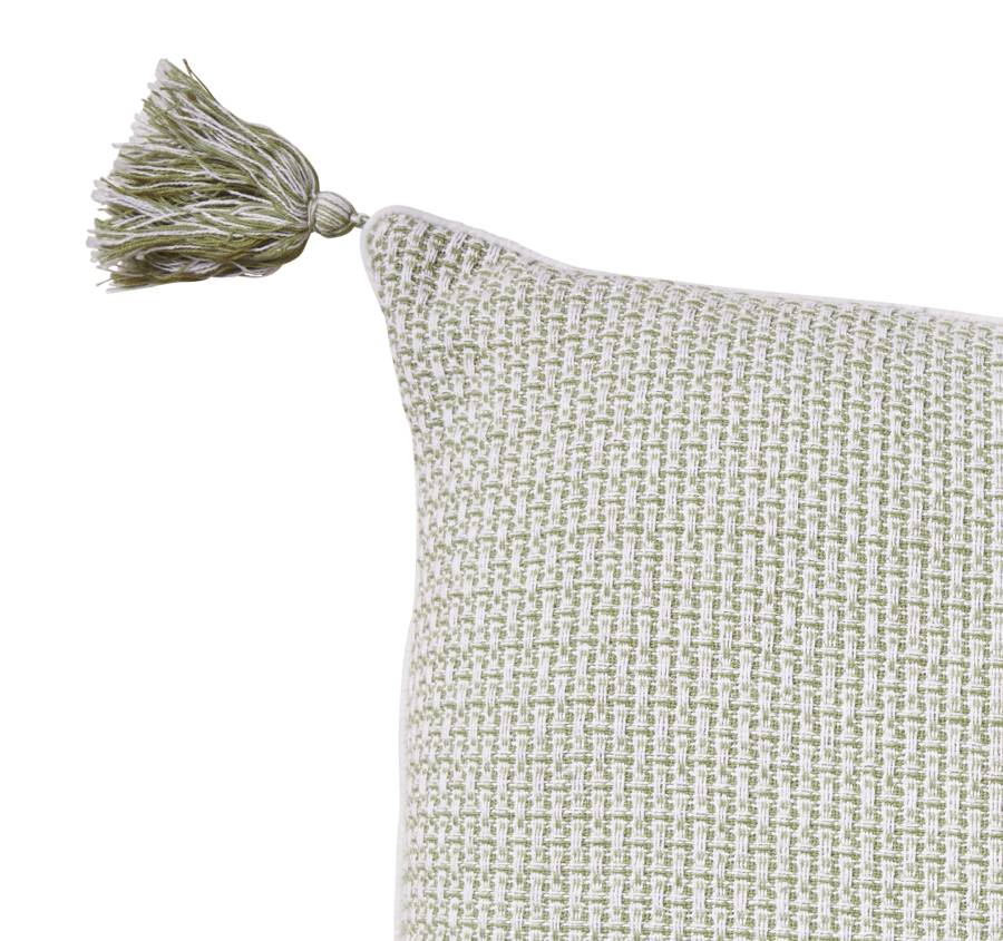 Jacquard 50x50cm Filled Cushion Sage