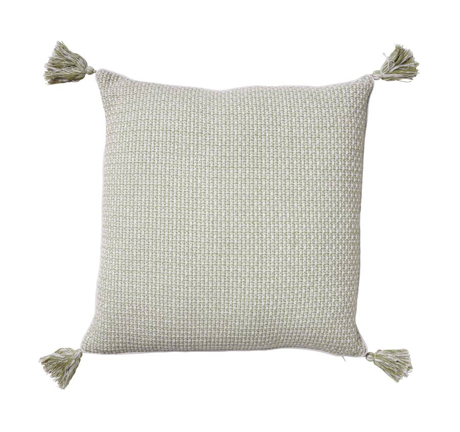 Jacquard 50x50cm Filled Cushion Sage