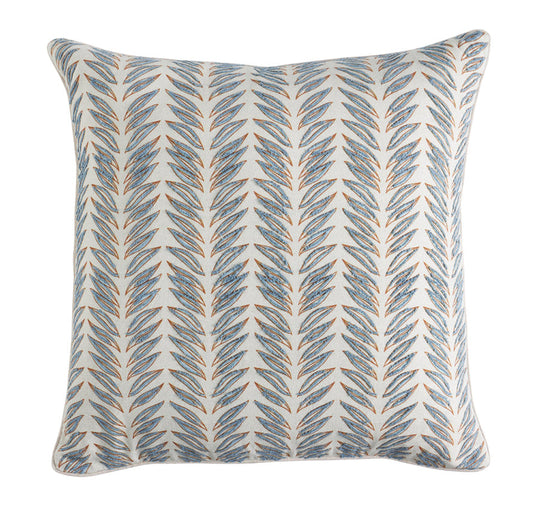 Leafy Cayman 50x50cm Filled Cushion Sky Blue