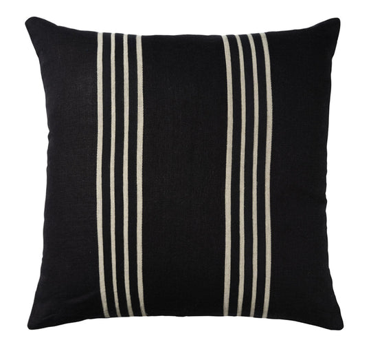 Linen Chateau 50x50cm Filled Cushion Black