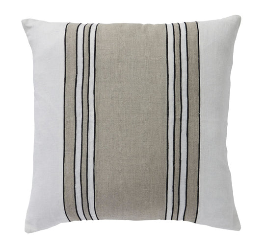 Linen Chateau Stripes 50x50cm Cushion Sand