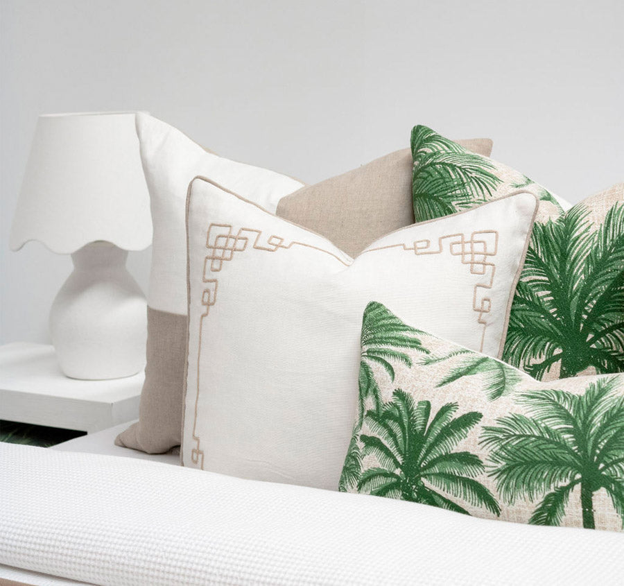Linen Florence 50x50cm Filled Cushion Sand