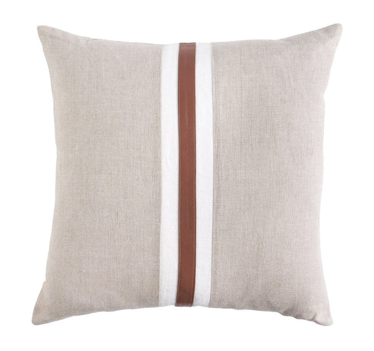 Linen Montana Stripe 50x50cm Filled Cushion Sand