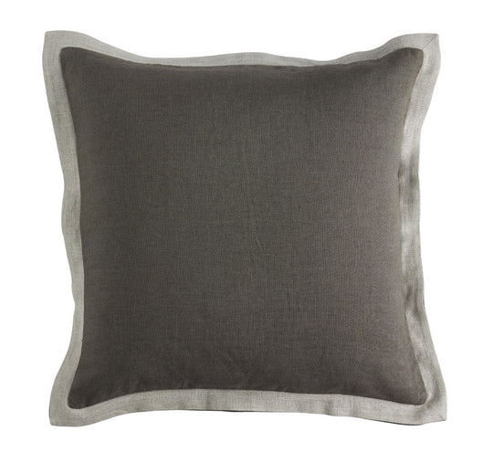 Linen Palma 55x55cm Filled Cushion Olive