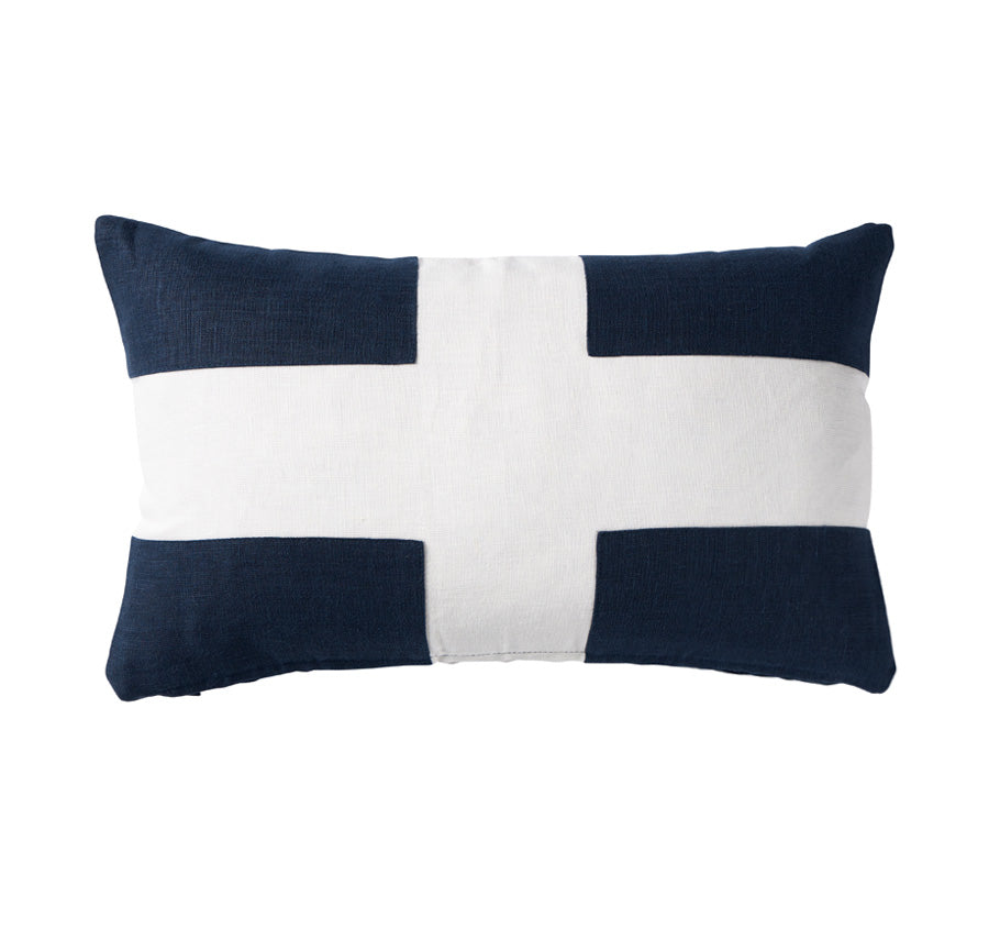 Linen Riva 50x50cm Filled Cushion Navy