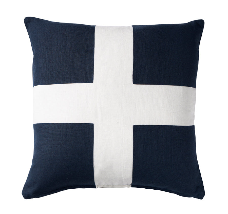 Linen Riva 50x50cm Filled Cushion Navy