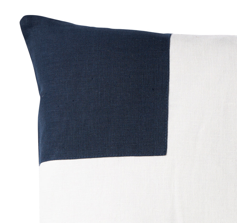 Linen Riva 50x50cm Filled Cushion Navy