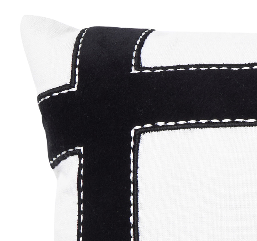 Linen Soho 30x50cm Filled Cushion White