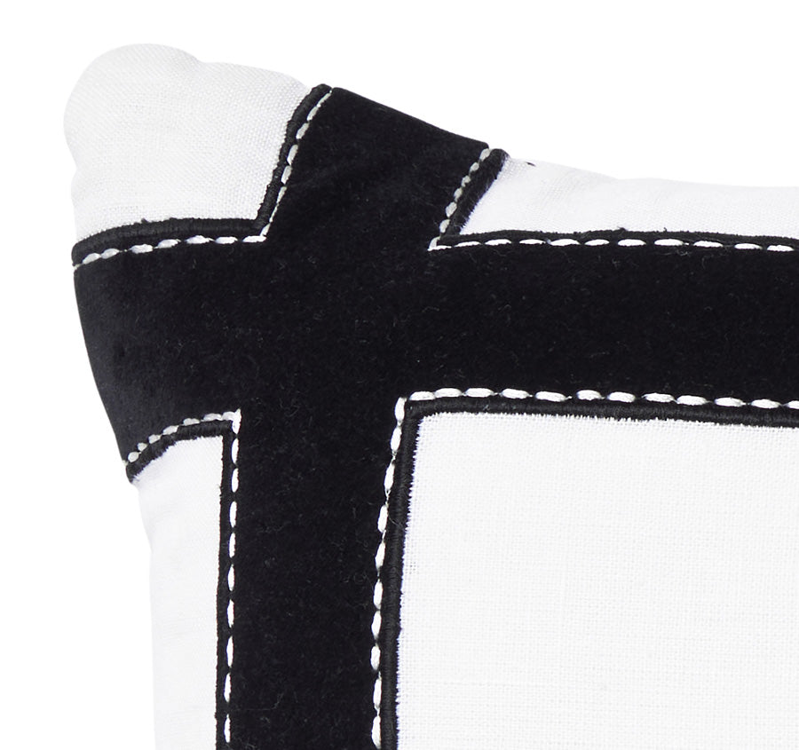 Linen Soho 50x50cm Filled Cushion White