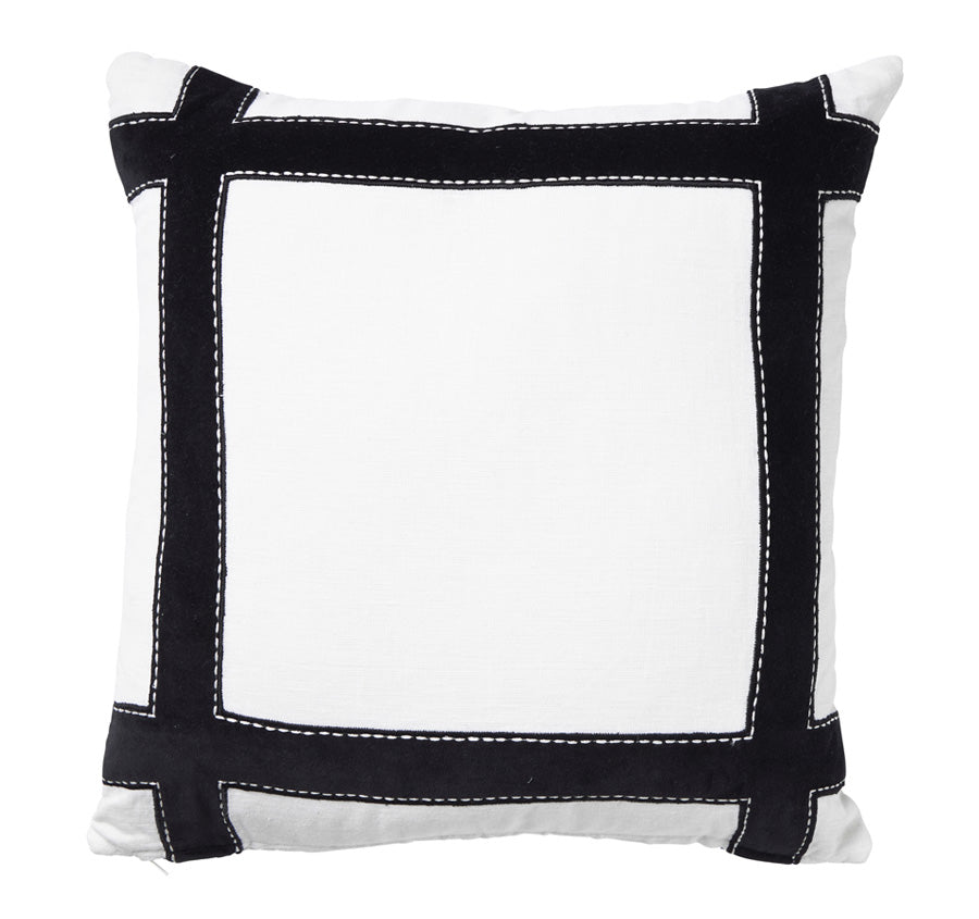 Linen Soho 50x50cm Filled Cushion White