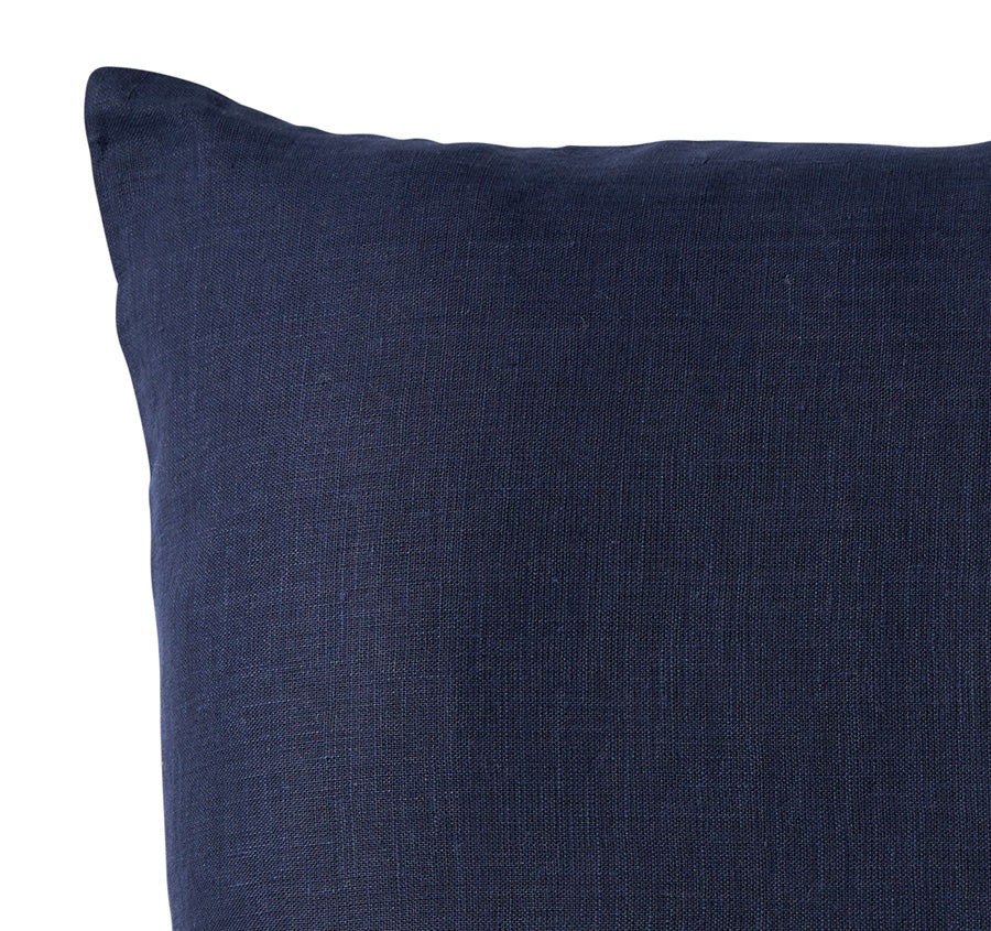 Linen Squares 60x60cm Filled Cushion Navy