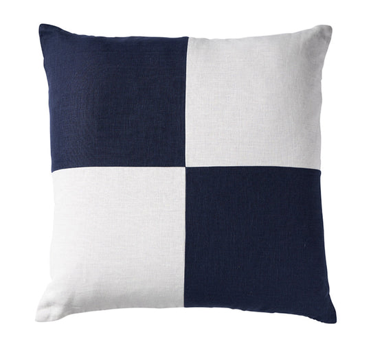 Linen Squares 60x60cm Filled Cushion Navy