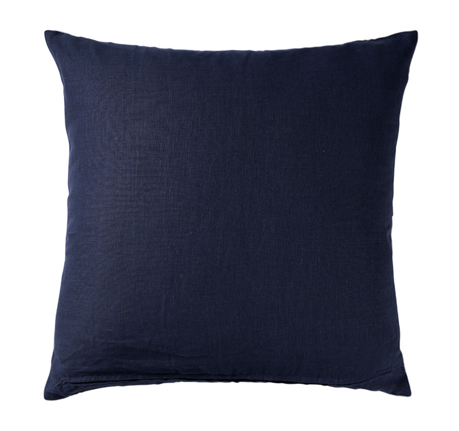 Linen Squares 60x60cm Filled Cushion Navy