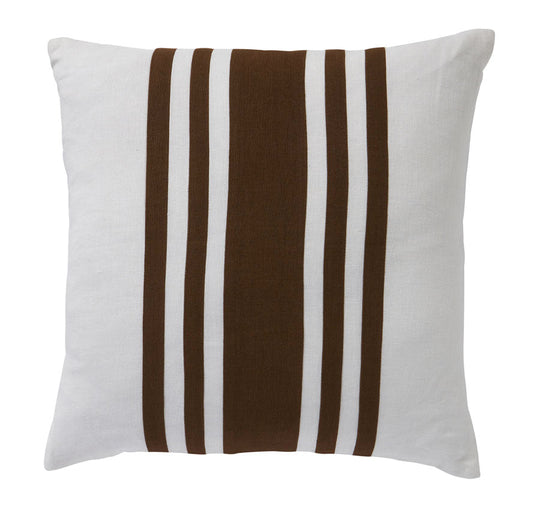 Linen Stripes 50x50cm Filled Cushion Tobacco