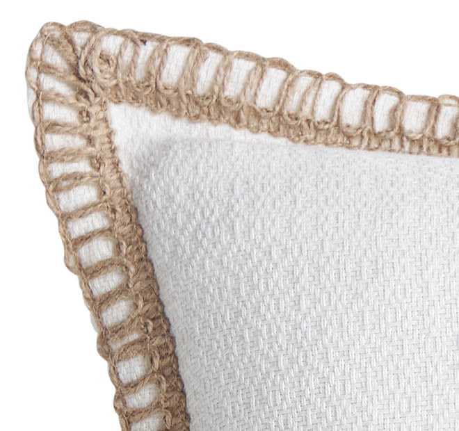 Mykonos Blanc 50x50cm Filled Cushion White