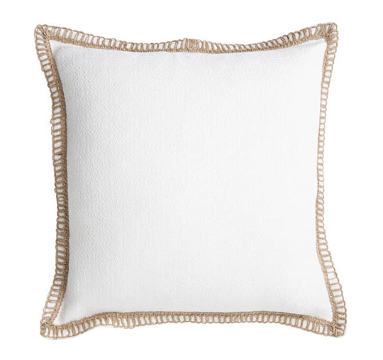 Mykonos Blanc 50x50cm Filled Cushion White