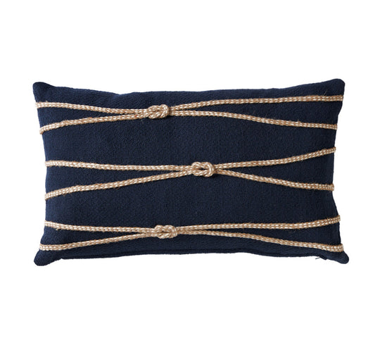 Newport Rope 30x50cm Filled Cushion Navy