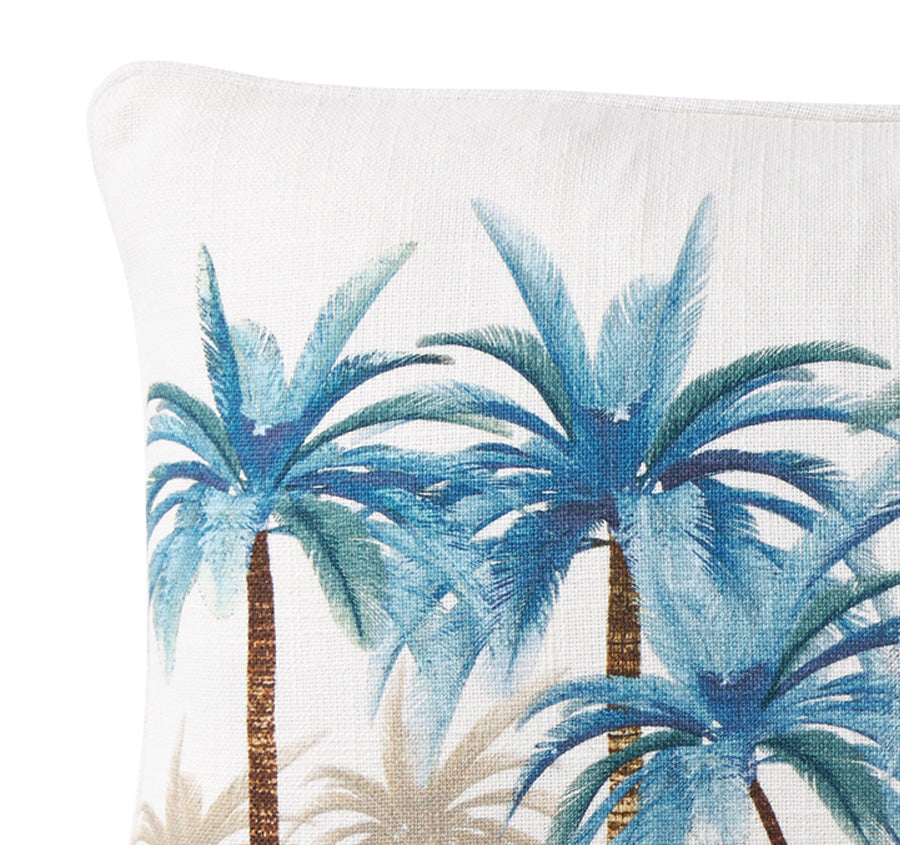 Palmy Blue 30x50cm Filled Cushion
