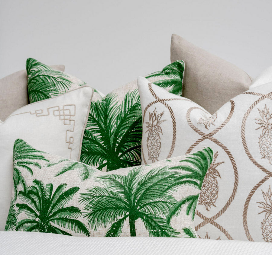 Palmy Oasis 55x55cm Filled Cushion Green
