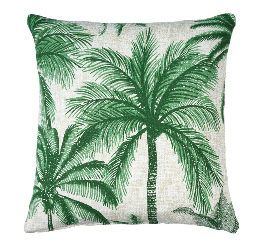 Palmy Oasis 55x55cm Filled Cushion Green