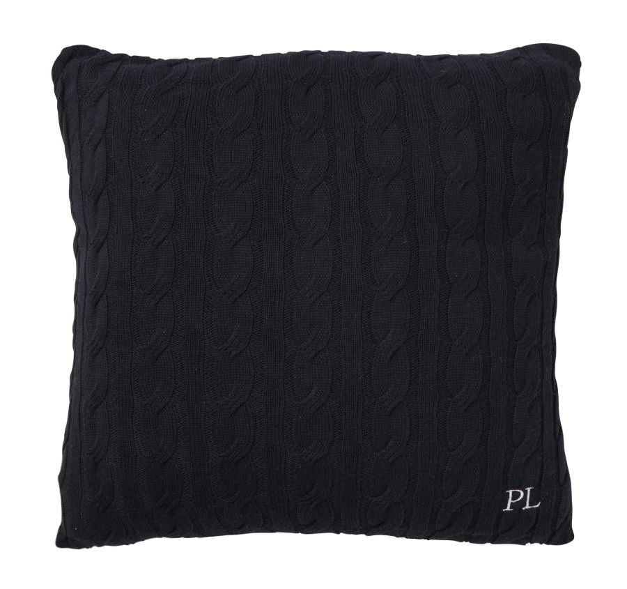 Paloma Cable Knit 50x50cm Filled Cushion Black