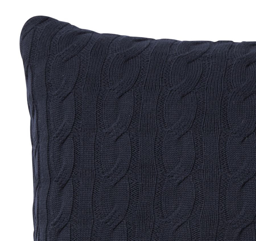 Paloma Cable Knit 50x50cm Filled Cushion Navy